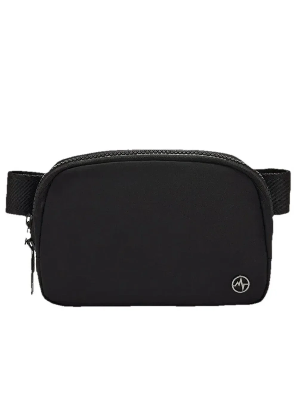 PanderEverywhere Nylon Messenger Bag fanny crossbody Black Onyx